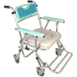 【免運費】鋁合金便器椅(便盆椅)-- FZK4542 附輪收合  免運寄送