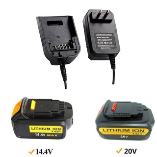 電池充電器適用於得偉/Dewalt 14.4V-20V 滑動式鋰電池充電器1A DCB107 DCB115 DCB112