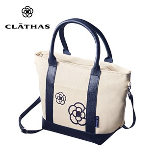 日本 CLATHAS 山茶花 皮革帆布 兩用包 手提包 側背包 斜背包 肩背包 小方包 韓國 雜誌 附錄包