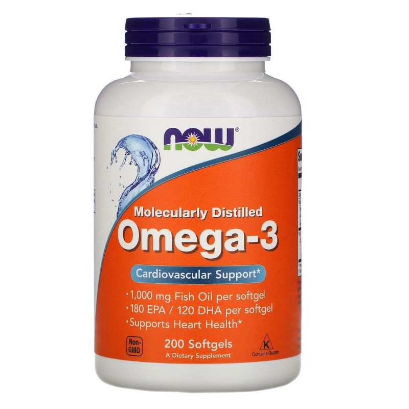 全新 現貨 Now foods 健而婷 Omega 3 深海魚油 200顆