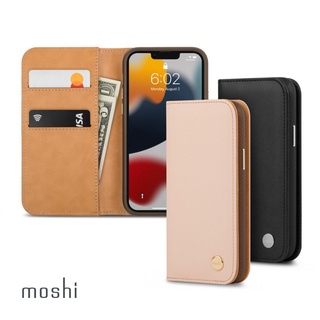 Moshi Overture 磁吸可拆式卡夾型皮套 for iPhone 13 /13 pro