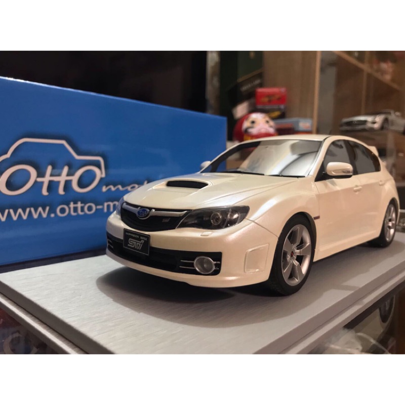 Otto 1/18 Subaru Impreza Wrx sti GRB 白 1:18 ottomobile 速霸陸