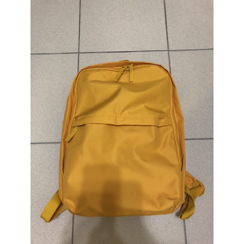 全新 IKEA 黃色 輕便 後背包 電腦包 休閒包 書包 附提袋