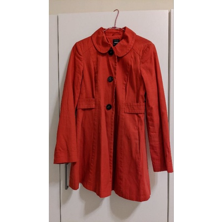 英國Oasis 大衣 風衣 紅色 外套 二手