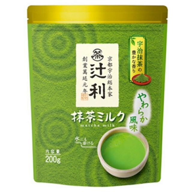 日本代購日本原裝進口京都宇治總本家辻利抹茶粉 抹茶牛奶