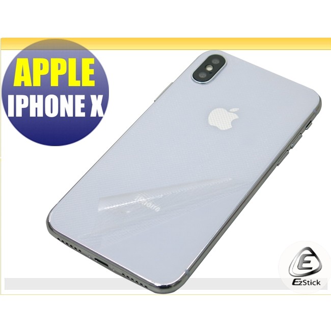 【Ezstick】APPLE IPhone X IX 專用 二代透氣機身保護貼 (機身背貼) DIY 包膜
