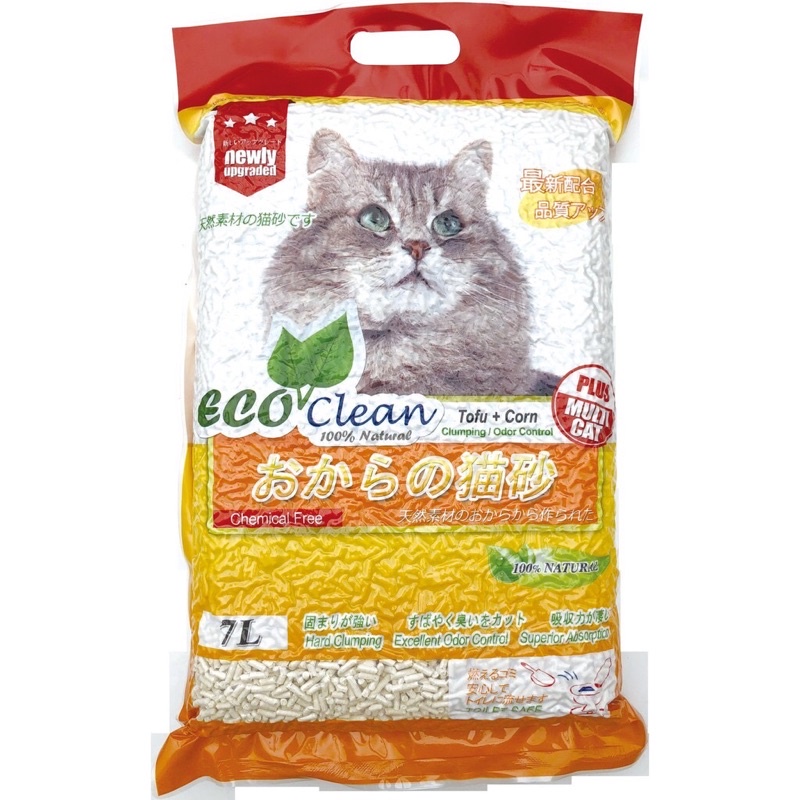 ECO艾可豆腐貓砂-玉米7L/包 貓砂 環保 除臭