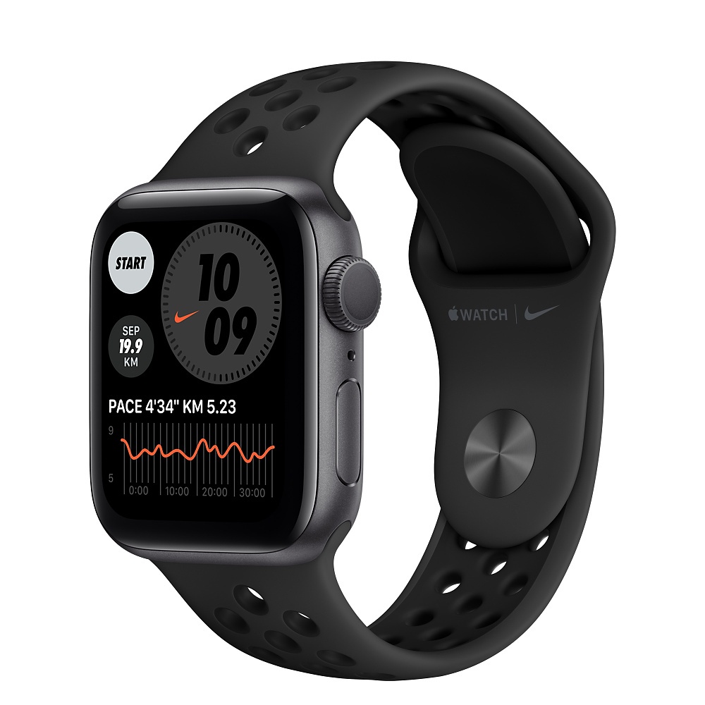 Apple Watch Nike S6 (GPS) 40mm 太空灰鋁金屬錶殼+黑色錶帶 (M00X3TA/A)