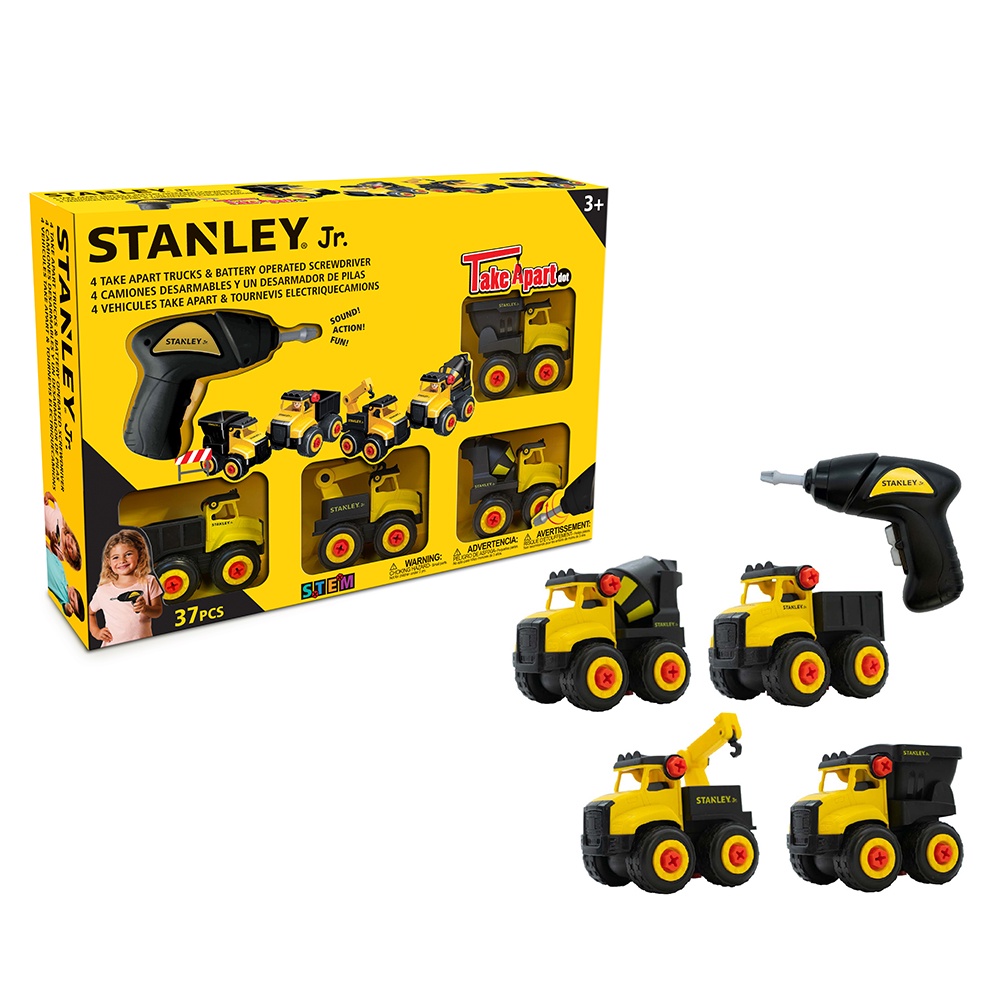 美國STANLEY Jr. - 組裝工程車-電動工具套組
