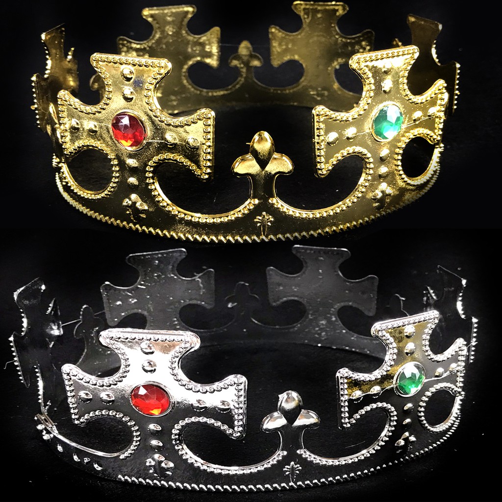 國王冠王子十字皇冠髮箍王冠 十字 國王髮箍萬聖節尾牙道具變裝配件 A 蝦皮購物