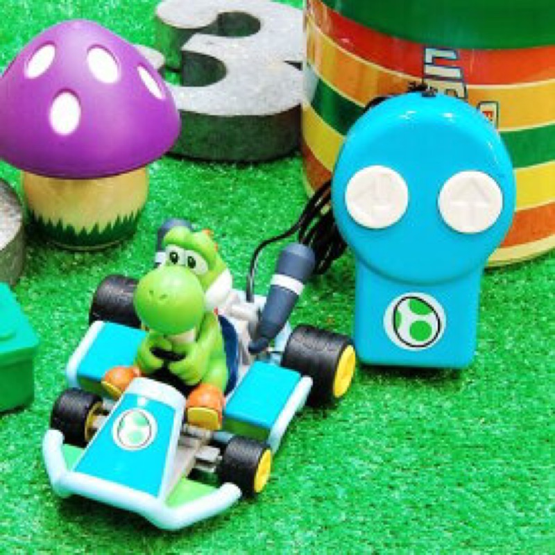 🎊日版景品🎊 超級瑪利歐 瑪利歐賽車 MarioKart 綠恐龍 耀西 卡丁車賽車手 遙控賽車玩具模型