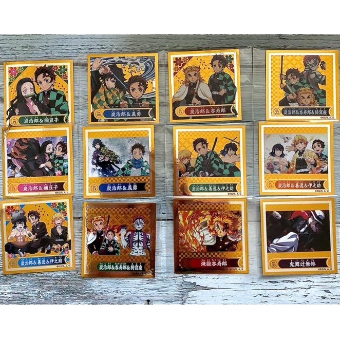 一包五入❤日本限定日本製鬼滅之刃貼紙烈傳2貼紙禰豆子猗窩座煉獄杏壽郎善逸炭治郎香奈乎胡蝶忍宇髓天元時透無一郎甘露寺蜜璃