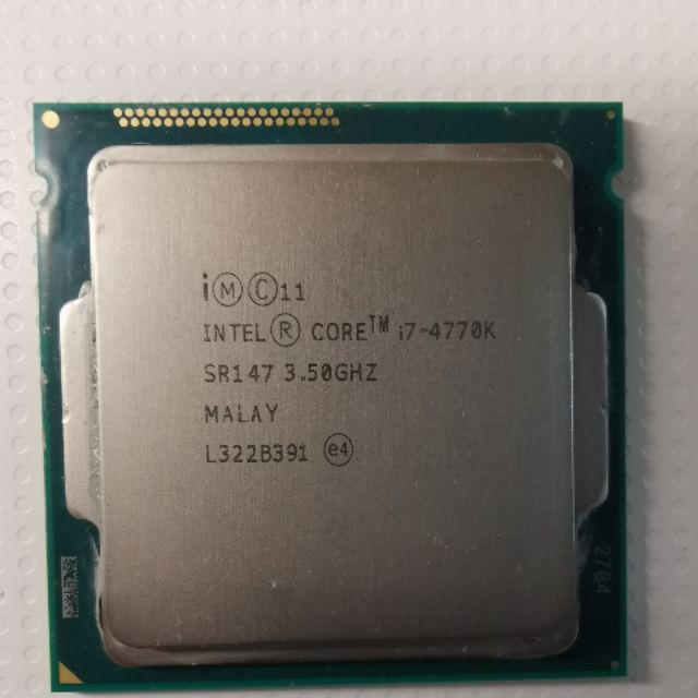 二手 Intel core i7-4770k cpu