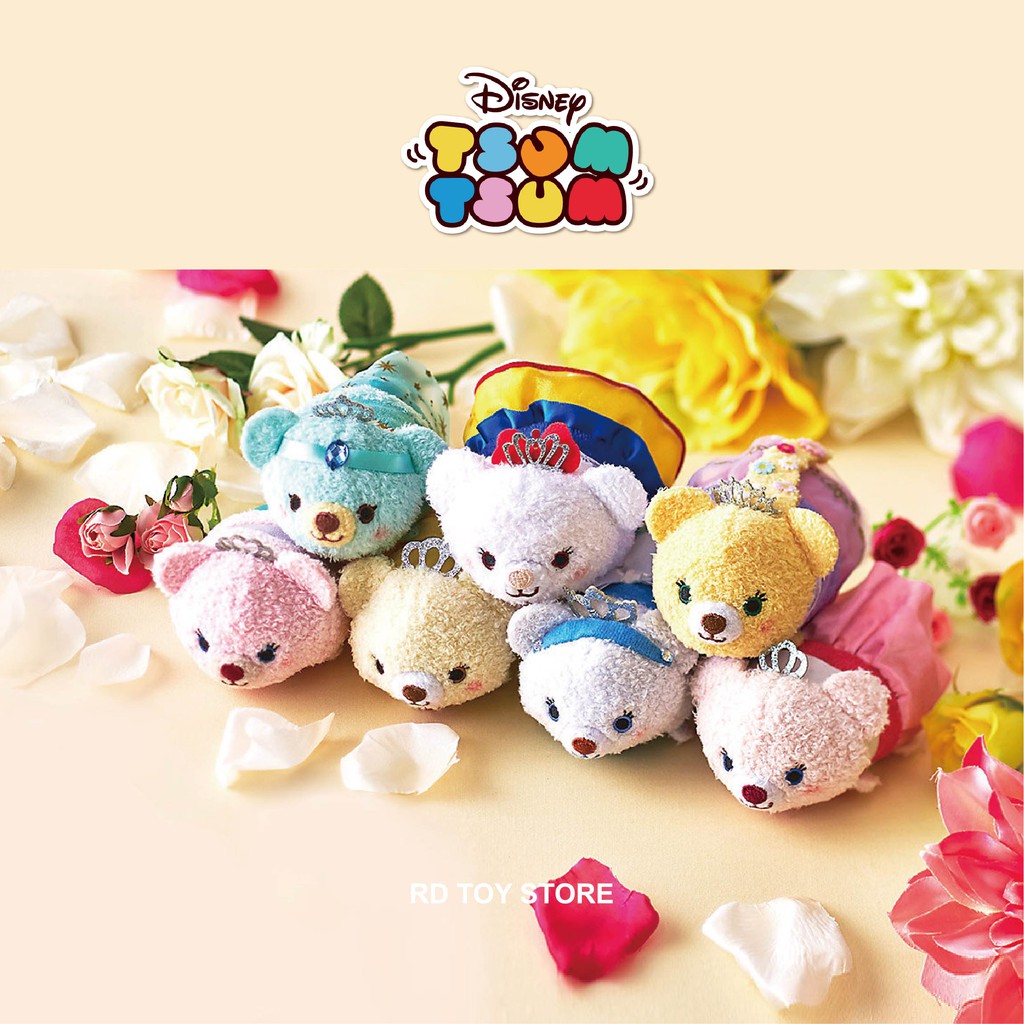 【RD 全新正版】日本迪士尼 TSUMTSUM 大學熊變身 長髮公主白雪公主茉莉公主小美人魚灰姑娘仙渡瑞拉睡美人貝兒公主