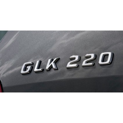 ~圓夢工廠~ 賓士 Benz GLK220 GLK 220 後車箱鍍鉻銀字貼 同原廠2008~2014年款式