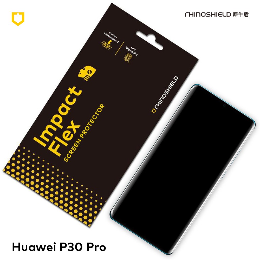 犀牛盾 適用Huawei華為 P30 Pro 滿版衝擊曲面保護貼(正面)