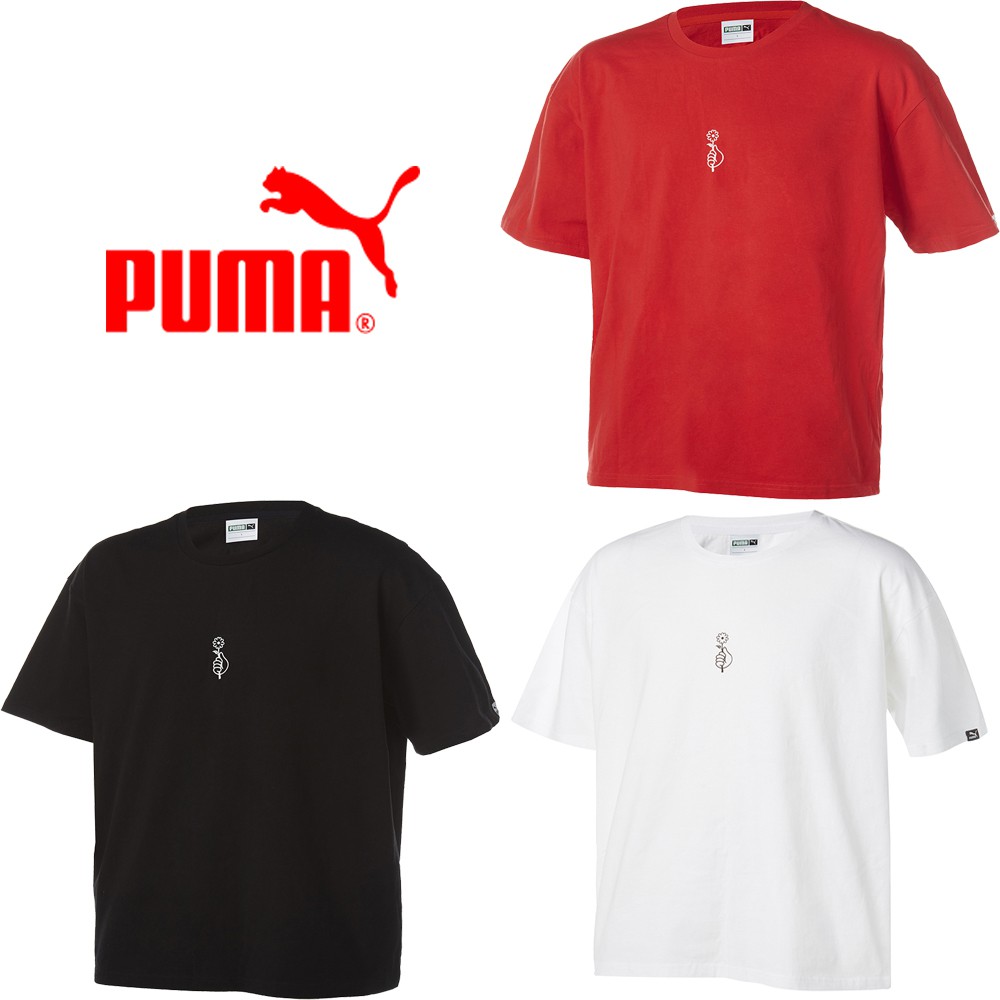 星途旅程專業代購【現貨】BTS x PUMA T-shirt 小花 短袖T 衣服 上衣