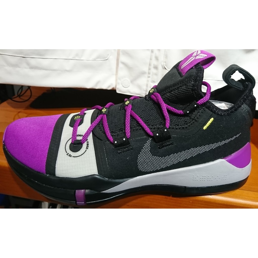 完售 2018 11月 NIKE MAMBA KOBE AD EP 籃球鞋 黑紫白 AV3556-002