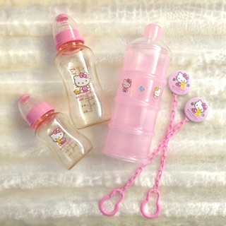 ♥ COKEmum ♥ Hello Kitty 三麗鷗 PES奶瓶 奶粉分裝盒 安撫奶嘴鍊 [台灣製]
