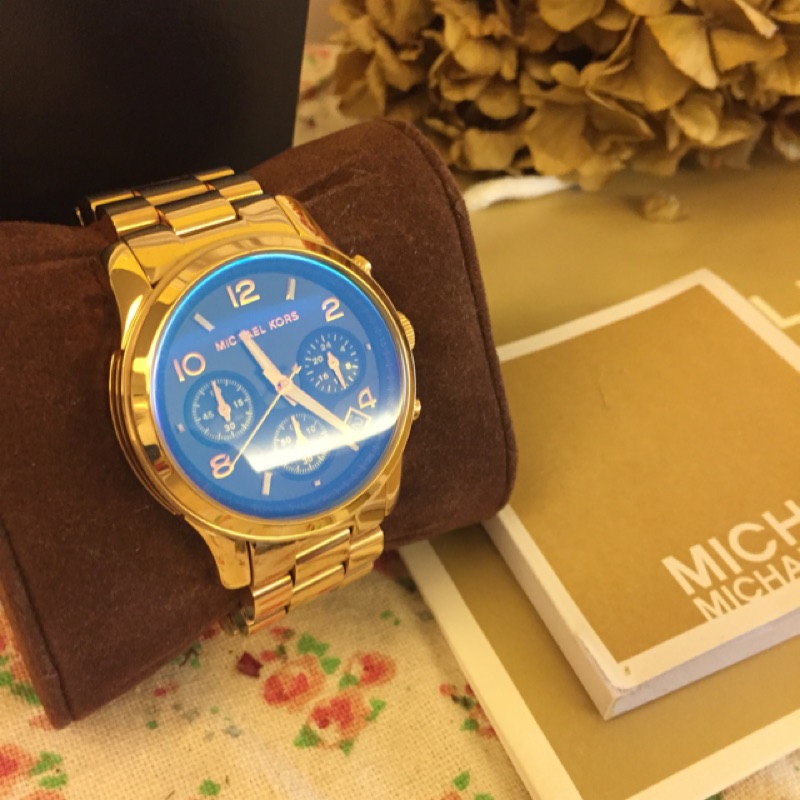Michael kors MK5940部落客大推款 極新三眼錶正品（保留給Abby)