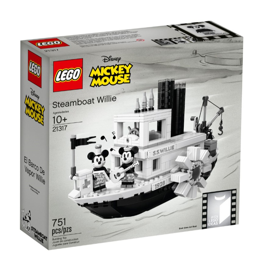 樂高 21317 LEGO Ideas 蒸汽船 威利號 迪士尼 Disney Steamboat Willie