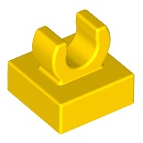 正版樂高LEGO零件(全新)-15712 上方夾子 黃色