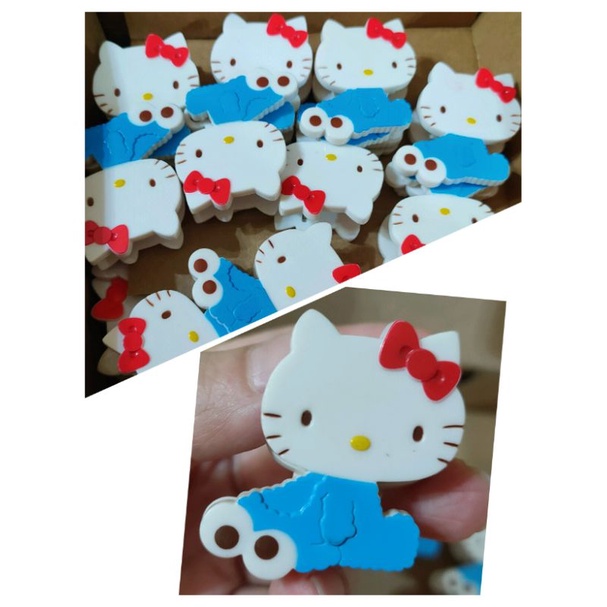 日本正版Hello Kitty與芝麻街美語塑膠夾子