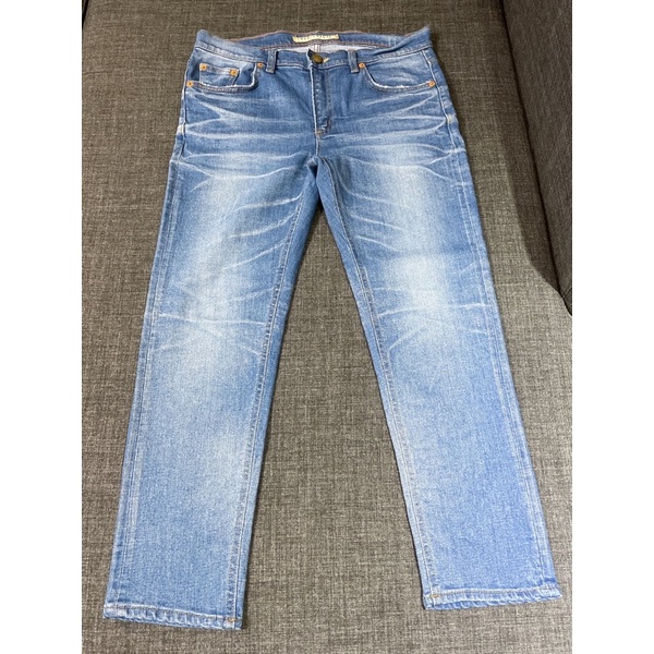 全新~RODIS DENIM伸縮布料貓抓紋牛仔褲(XL)