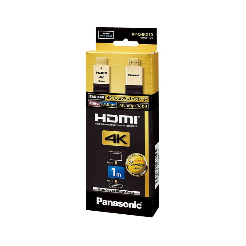 PANASONIC HDMI CABLE 1M (RP-CHKX10) 4k HDR 傳輸線 日版