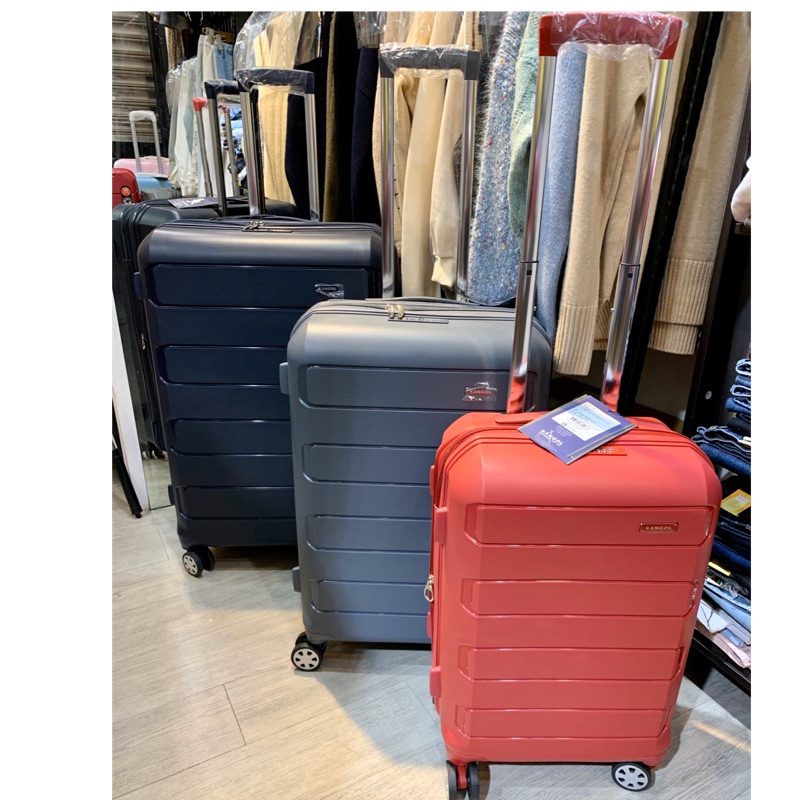 CODY小店 超耐撞擊 耐磨PP材質 KANGOL PP01 袋鼠牌 20吋 24吋 28吋 藍色 黑色 旅行箱 行李箱