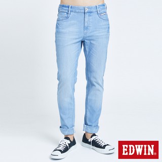 EDWIN JERSEYS 迦績 超彈窄直筒牛仔褲(拔淺藍)-男款