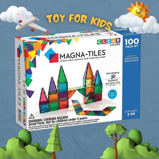 現貨在台🇺🇸美國Magna-Tiles®彩色透光磁力積木100片(STEM認證) 磁力積木 磁力片 兒童積木 兒童禮物