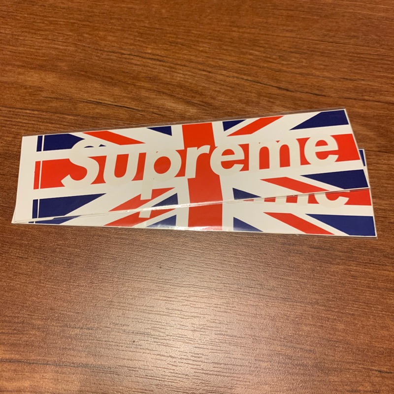 Supreme Union Jack 英國國旗 🇬🇧 Box logo貼紙