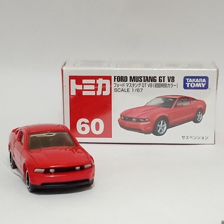 Merah Tomica Regular No 60 Ford Mustang GT V8 Takara Tomy 紅色