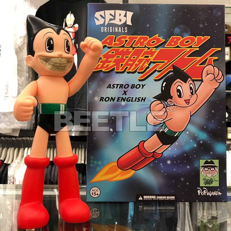 BEETLE RON ENGLISH 原子小金剛 ASTRO BOY ATOM 阿童木 鉄腕アトム 限定 骨牙 公仔