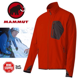 【MAMMUT 長毛象】零碼75折》男 防風抗水機能外套 立領外套 軟殼衣 休閒外套 衝鋒衣/紅 13560