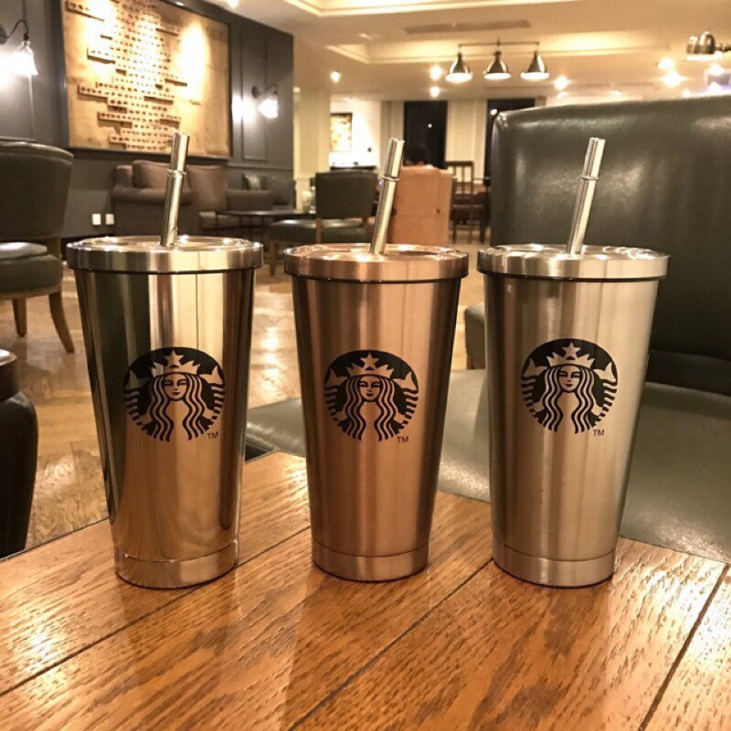 低價沖評starbucks 韓國潮流星巴克杯子304不銹鋼咖啡杯不鏽鋼便攜杯保溫杯大容量吸管杯 蝦皮購物
