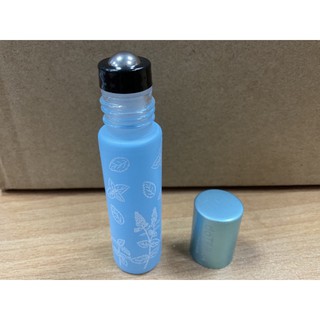 馬卡龍精油滾珠瓶 加厚避光粉藍色玻璃分裝瓶10ml