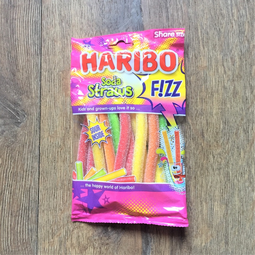 德國製 Haribo Soda straws f!zz Candy 酸吸管 水管酸條 震撼酸甜 酸甜軟糖 新品