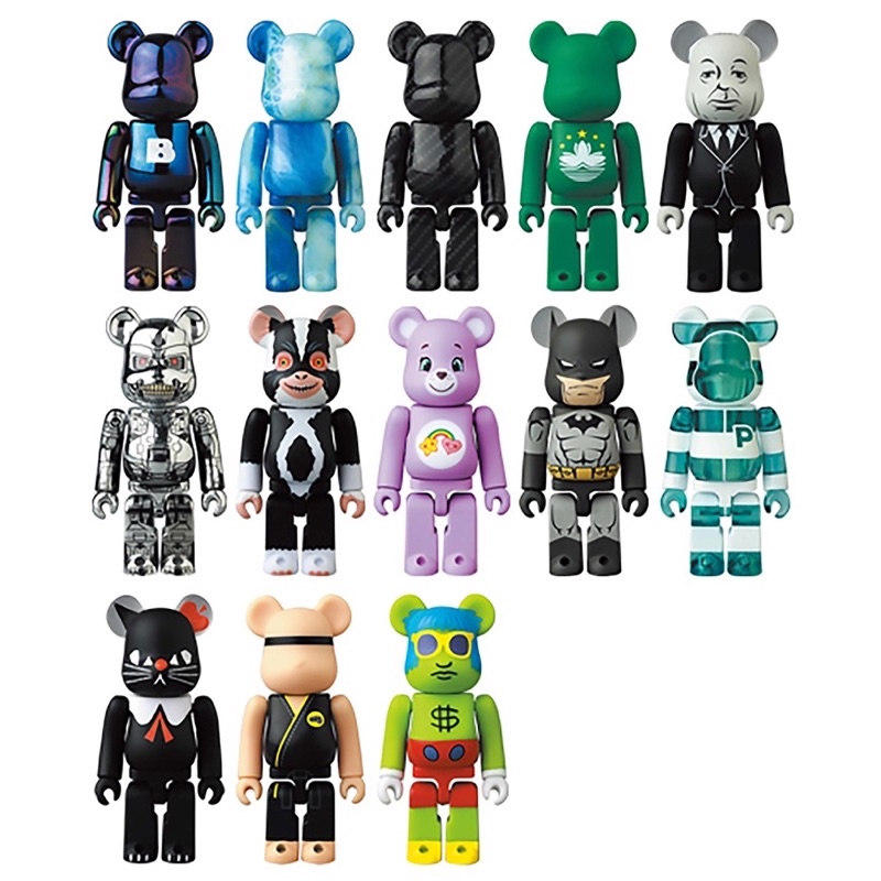 MEDICOM TOY出品 最新BE@RBRICK SERIES 43代熊 5 隻 (Hsieh only)