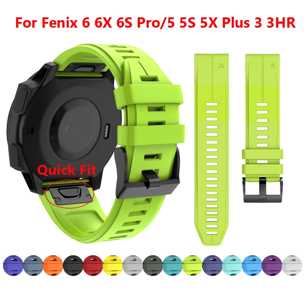 【SPG】佳明Garmin Fenix 6X 6 5 6S Pro 5S 5X Plus 3 3HR手錶錶帶快拆矽膠腕帶