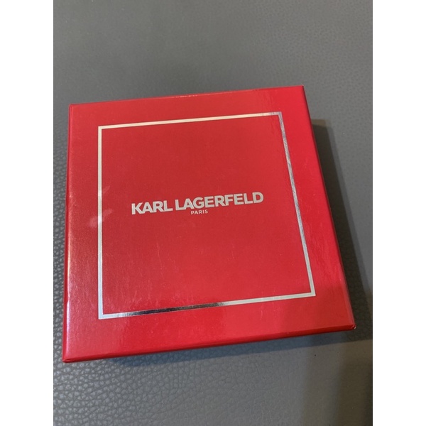 KARL LAGERFELD K/IKONIK 卡爾 老佛爺金屬吊飾/鑰匙圈(黑色) 美版