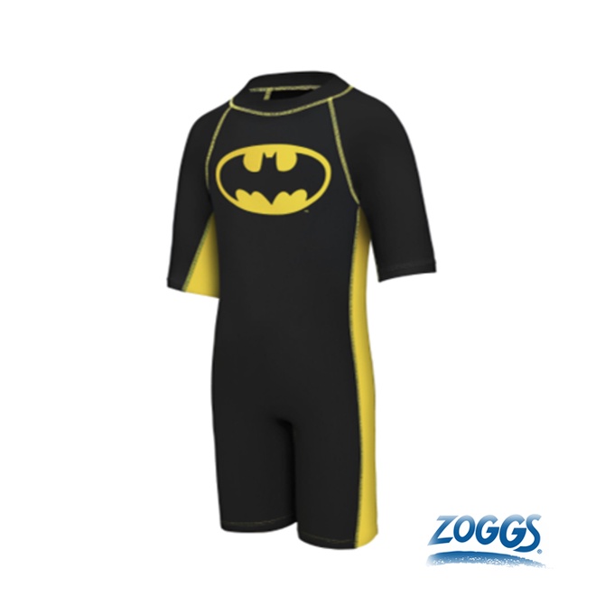 ZOGGSx正義聯盟 幼童/青少男 蝙蝠連身式防曬泳衣