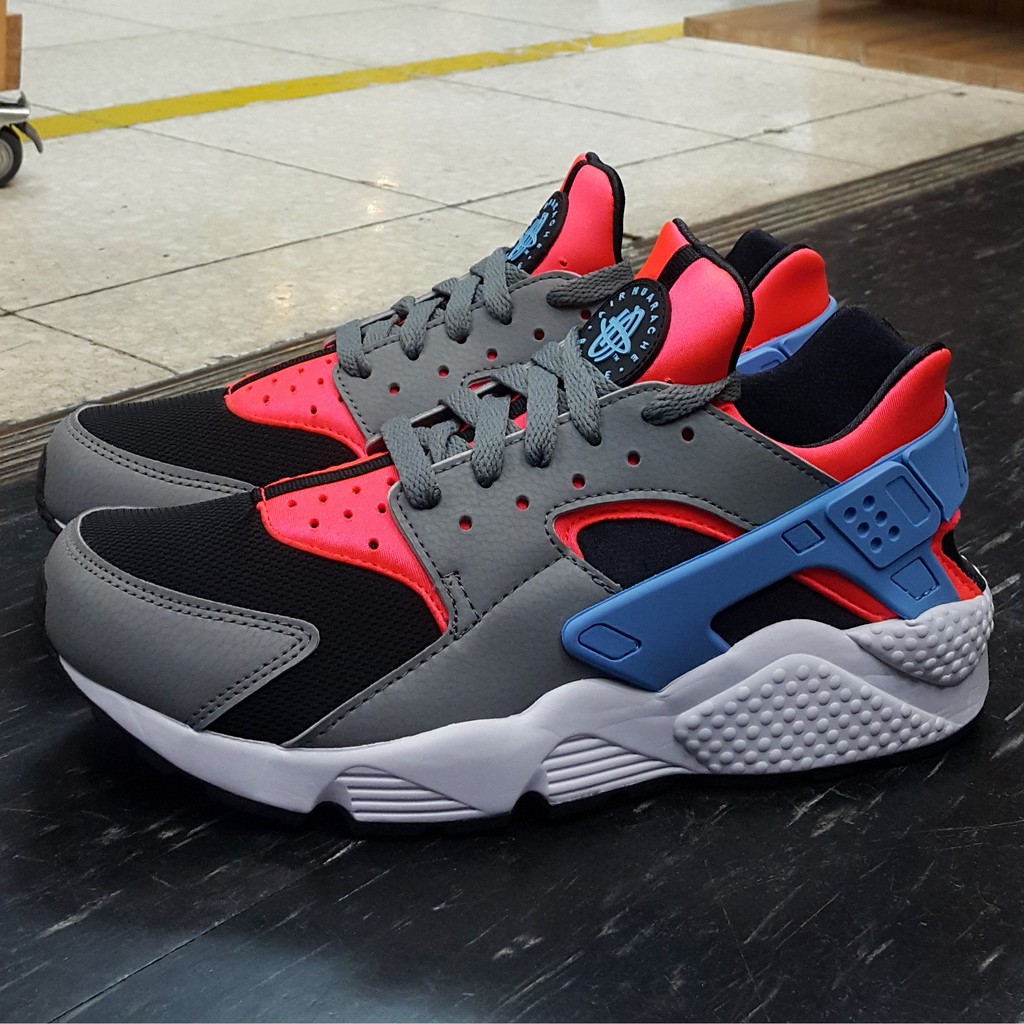 NIKE AIR HUARACHE 武士鞋 灰色 黑色 白色 橘紅色 藍色 慢跑鞋 武士 318429-602