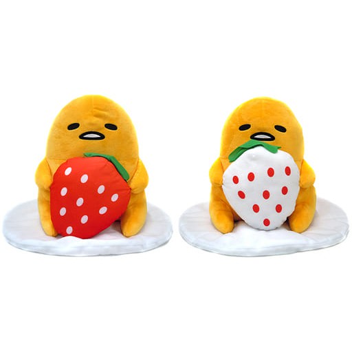 現貨 日版 景品 FuRyu 蛋黃哥 草莓季節 娃娃 布偶 坐姿 大絨毛玩偶(H25cm)