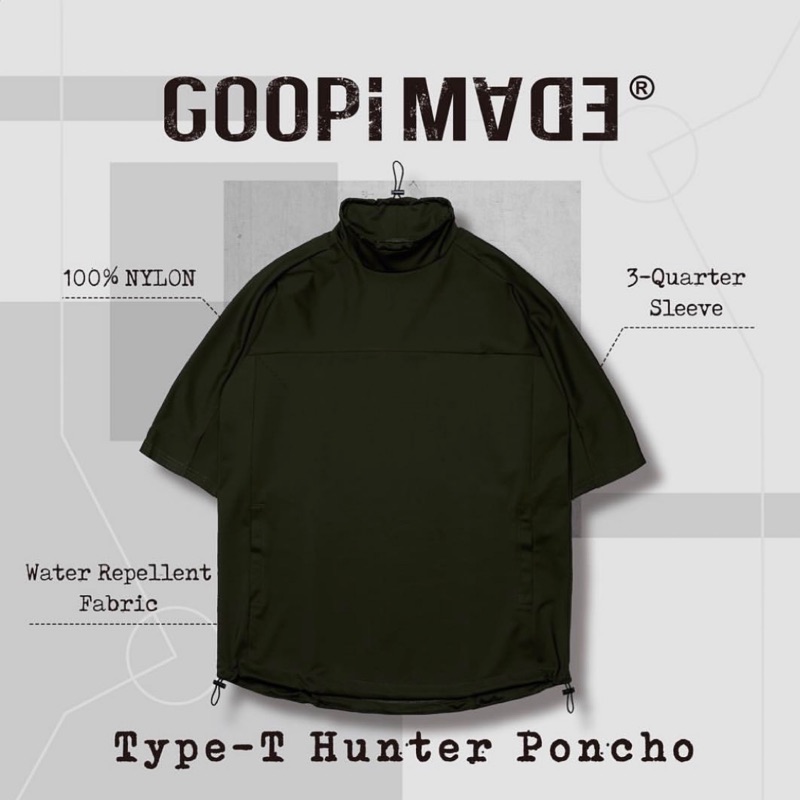 Goopi Type-T Hunter Poncho 綠
