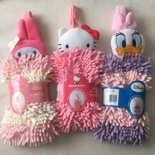迪士尼Disney Hello kitty Melody 美樂蒂 黛絲 造型擦手巾