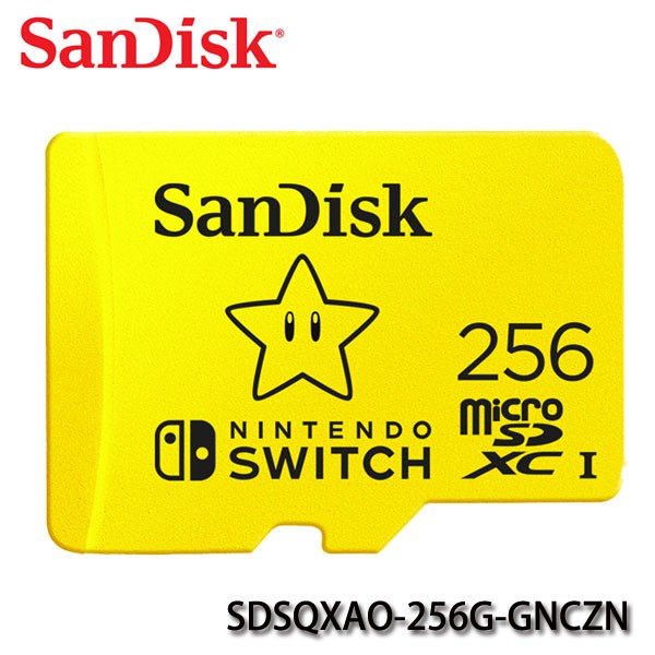 【MR3C】含稅 台灣公司貨 SanDisk 256GB 任天堂 Switch 專用記憶卡 Micro SD 256G