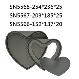 三能 活動心型菊花派盤(硬膜) SN5568-10吋.SN5567-8吋.SN5566-6吋