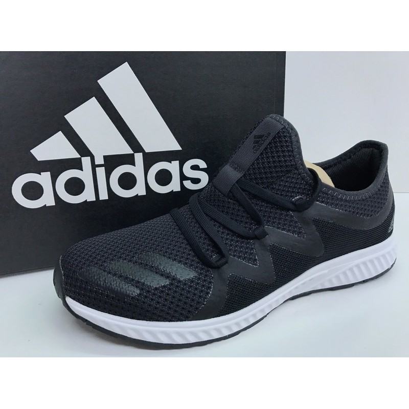 [大自在體育用品] adidas 愛迪達 透氣 避震 經典 黑 男 BW1344 慢跑鞋